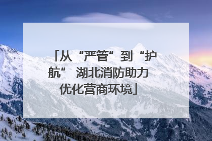 从“严管”到“护航” 湖北消防助力优化营商环境